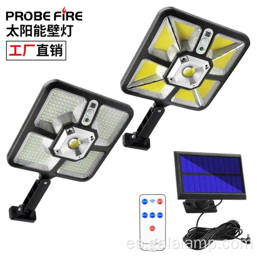 Lámpara de pared de seguridad solar ajustable IP65 IP65